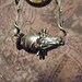 VOYAGE - Steampunk Airship Pirate Pilot Blimp Zeppelin Balloon Assemblage Mens, Womens Necklace - Gold Dial