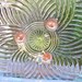 Vintage Pink Depression Glass Bowl, Art Deco Footed Bowl, Pressed Glass 1930s, Epsteam