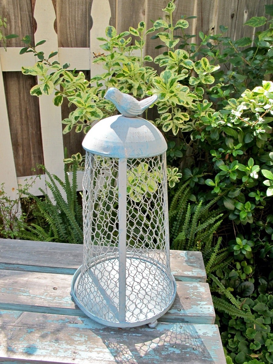 Vintage Wire Planter Bird Cage French Farmhouse Garden