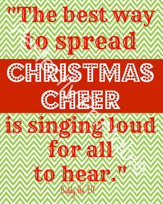 items similar to buddy the elf quote printable on etsy