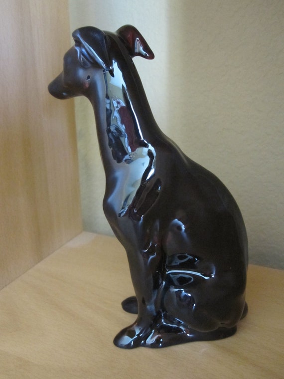 greyhound ceramic statue