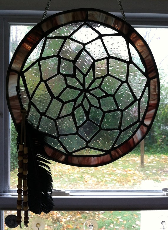 Native American Stained Glass Dream Catcher