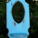 Oval Vintage Open Frame with Shelf / Aqua Beach Frame
