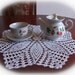 BLACK FRIDAY SALE 20% off: Crochet flower doily white handmade linen crochet doily lace doily crochet doilies