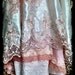 ivory blush & whisper pink lace satin applique vintage wedding gown by mermaid miss k