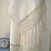 Vintage Alpaca Wool Shawl Handmade in Peru
