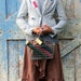 RESERVED for Mina-Back to School Button Jacket/ upcycled grey patchwork jacket/ eco friendly boho, hippie jacket