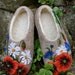 Felted Slippers- Meadow flowers