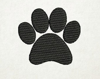 Paw Print, Embroidery Design, pes and jef format (75) Instant Download