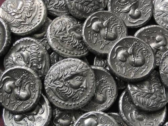 Panonia Celts Tetradrachm 3rd-2nd century BC tin replica coin