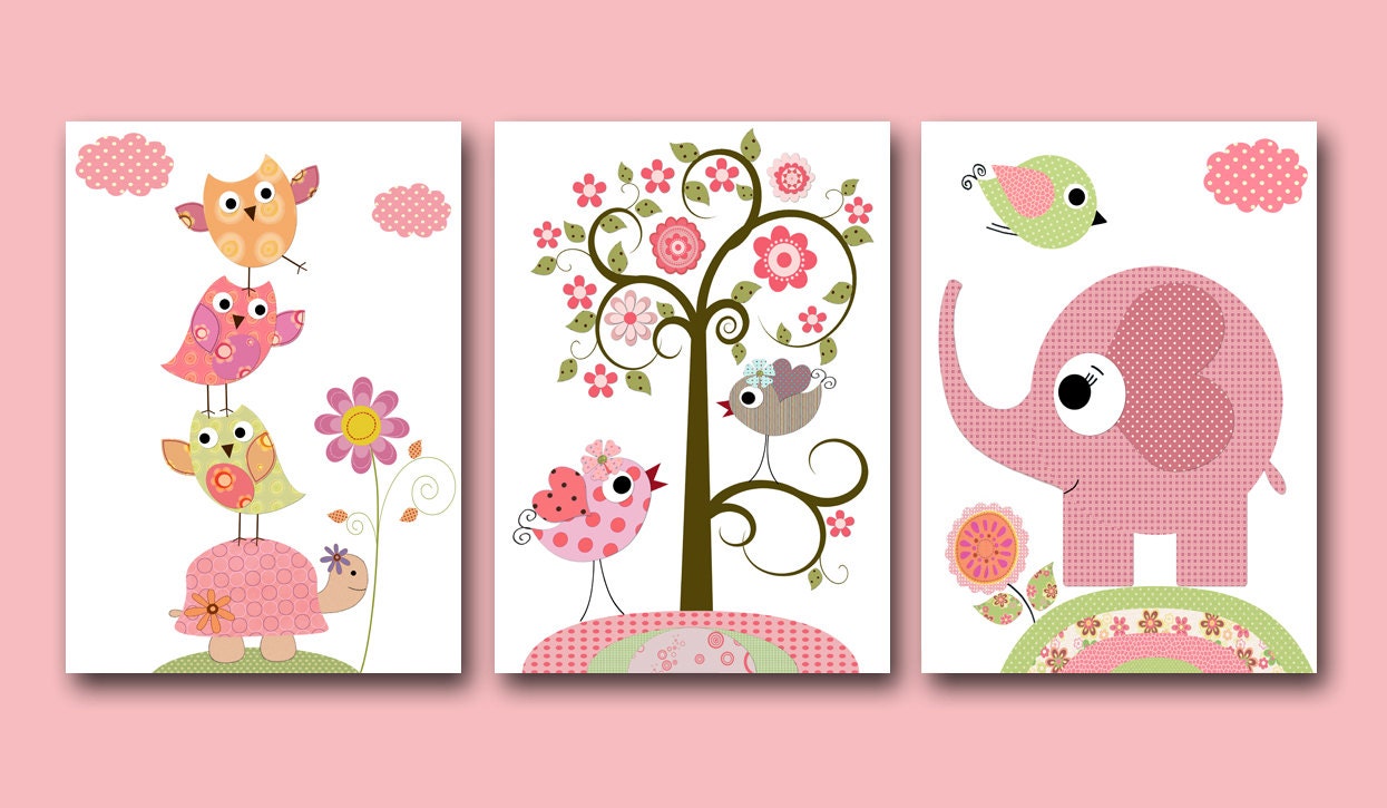  Baby  Girl Nursery  Print Baby  Art  Kids Wall Art  Baby  Girl Room 