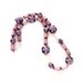 Purple iris glass beads necklace, purple accents