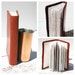 Leather Journal Notebook Handmade Red Diary Watercolor Art Notebook Recorder (021)