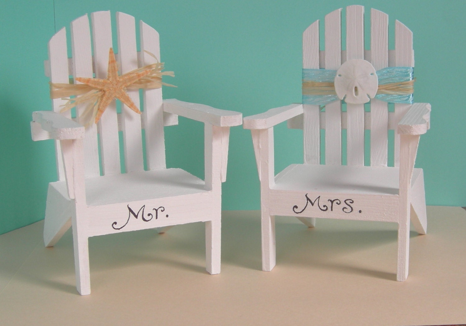 Adirondack Chair Beach Wedding Decoration or Cake Toppers