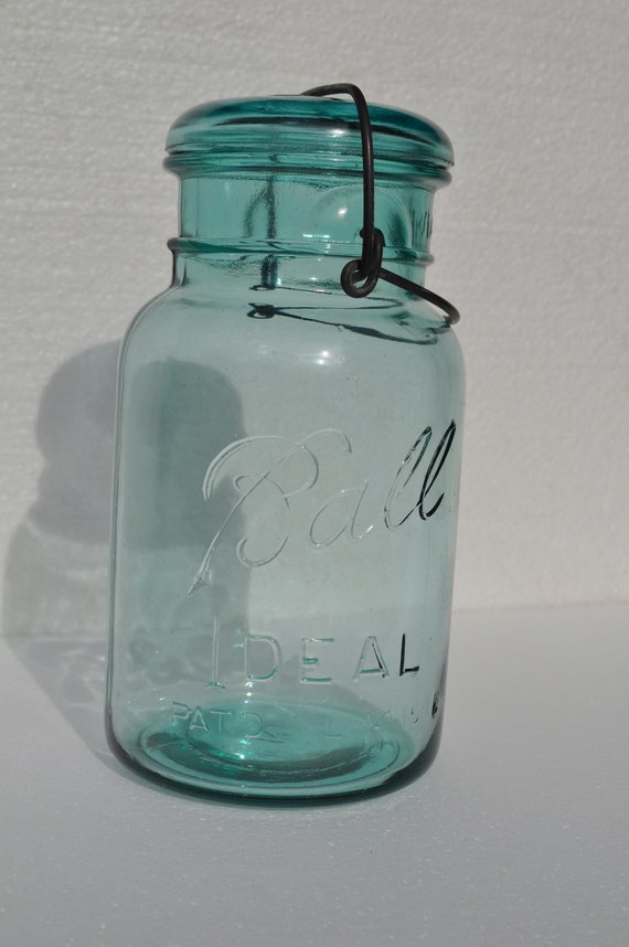 Vintage Blue Mason Jars 8