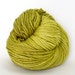 Hand Dyed Merino Wool Silk Single Ply Worsted Yarn - Limeade