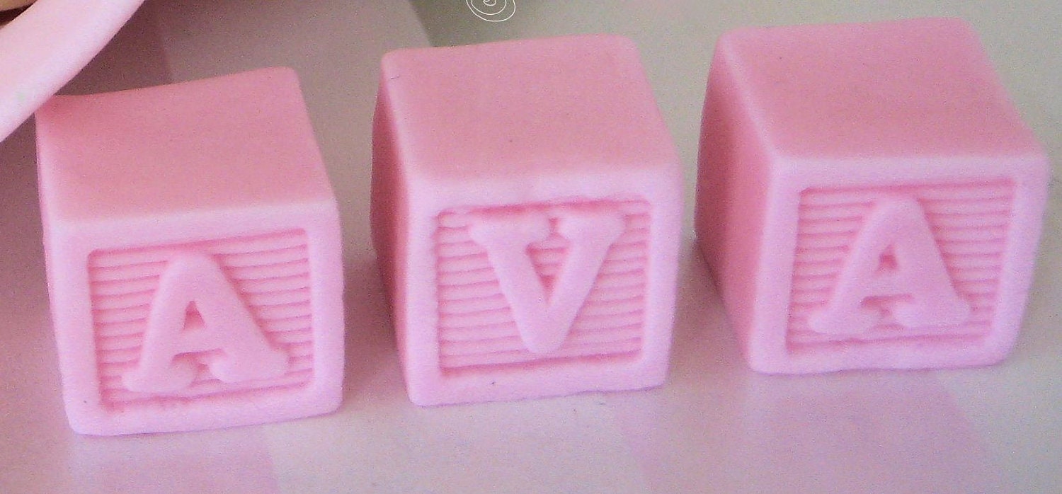 BLOCK LETTERS fondant Gum Paste Cake Toppers by ...