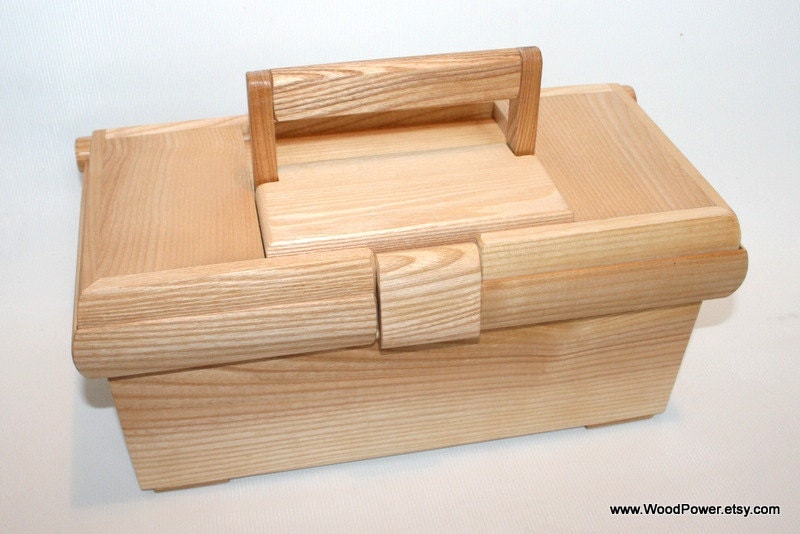 Items similar to Handmade Wooden Tool Box (ash wood) on Etsy