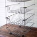 Vintage Metal Wire Rack In and Out Box Office Desk Organizer Set of 4