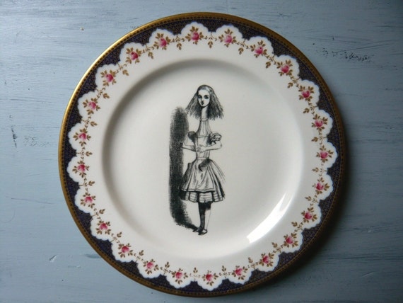 alice in wonderland china set