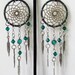 1 1/2 in. Teal Dreamcatcher Earring