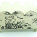 Toile Decoupage Container-Wedding Table Setting-Black and Creme Toile de Jouy-Handmade OOAK-French Country-Shabby Chic-Hand Made