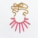 Coral spike necklace