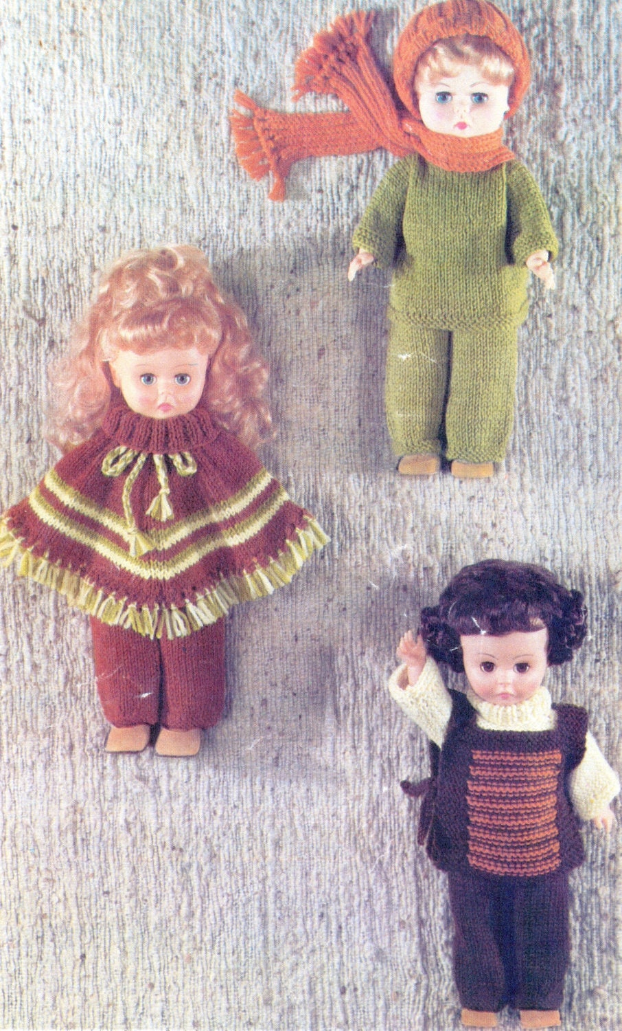 PDF Vintage Knitting Patterns for 14 Doll 35cm in