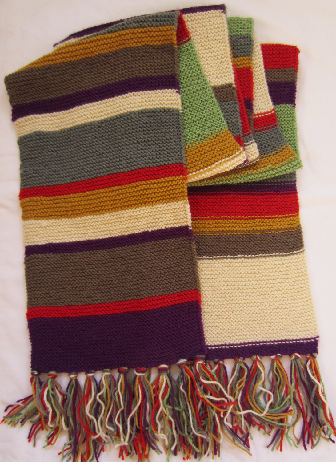 Tom Baker Dr Who Scarf Season 12 Hand Knitted To