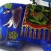 Vintage Enamel Elephant Necklace Cloisonne Pendant Asian East Indian Style Blue 1970s Jewelry