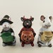Halloween Trio of Trick-or-Treaters Rats, Ghost-Witch-Devil- 10% Animal Rescue