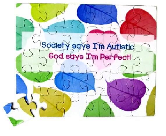 Download Items similar to Autism Support Puzzle. I Support My Son ...