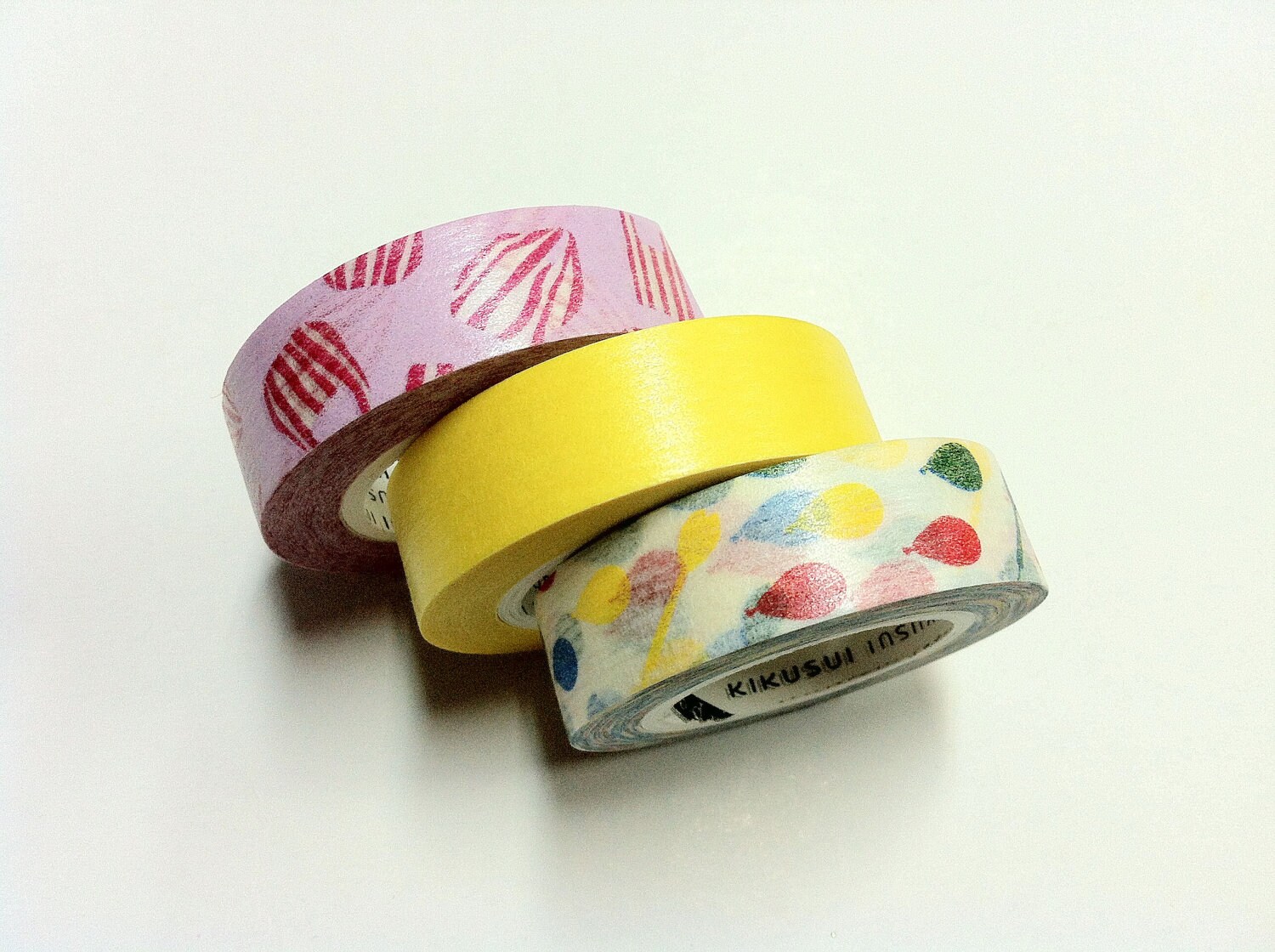 KIKUSUI story tape Japan Masking Tape /15mm 3roll / Images of