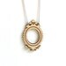 Mirror Mirror Wood Pendant Necklace on silver chain Maple