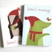 Badger and Crocodile Christmas Card Set
