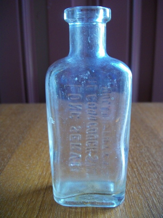Antique Cough Syrup Bottle Long Server The Good Cough Syrup