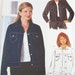 Butterick Jacket Pattern 6376 - Misses' Denim Jacket - SZ 6/8/10