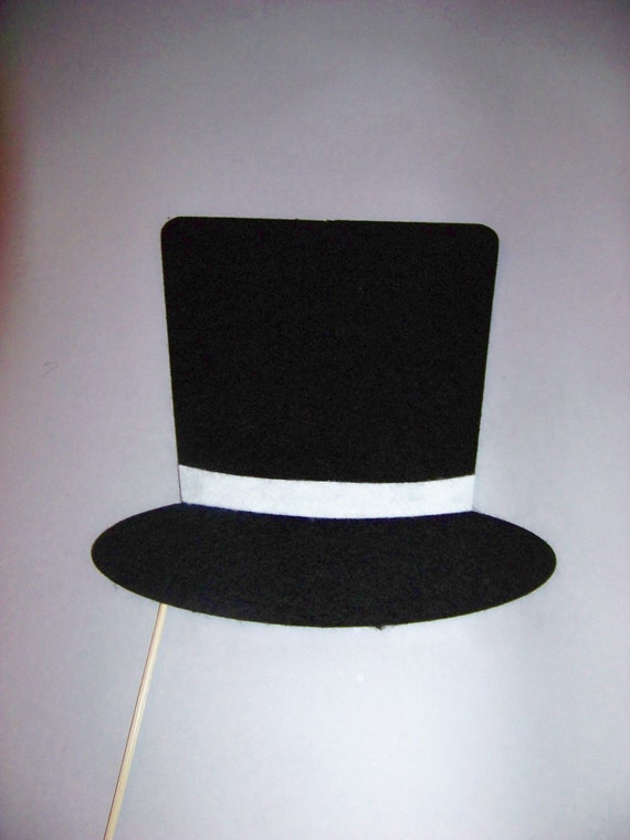 Items similar to Photobooth Props Top Hat on a Stick Wedding Party