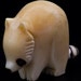 Hand Carved Tagua Ivory Raccoon