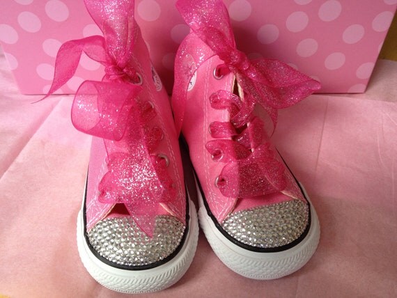 Pink Baby Converse with Bow