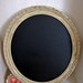 Shabby Chic Chalkboard Oval Ornate Frame Antique White 23x27