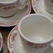 Restaurant Ware - Homer Laughlin American Rose Cups and Saucers