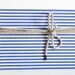 Rustic Photo Album or Guest Book Beach Wedding Nautical Wedding Gift for a Sailor Navy Blue and White Stripes Memory Book