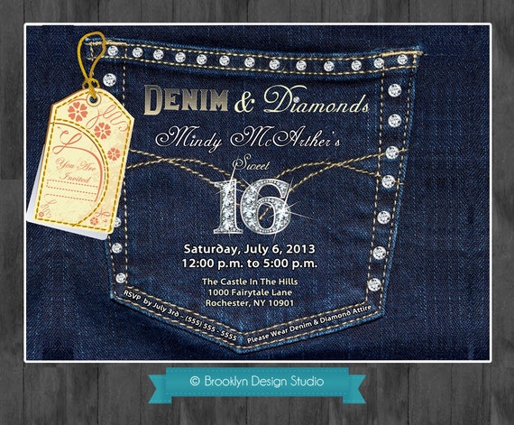 Denim Party Invitations 7