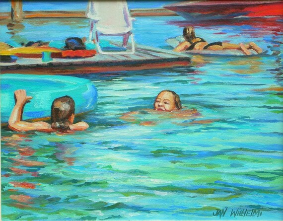 Original acrylic painting on canvas Coming up for