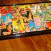 Vintage Pin-Up Girl Coffee Table Decoupaged Cast Resin