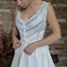 Victorian Corset Blouse White Lace Peplum Steam Punk Charmer Vintage 1890s 1800s
