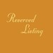 Reserved Listing for Allyn