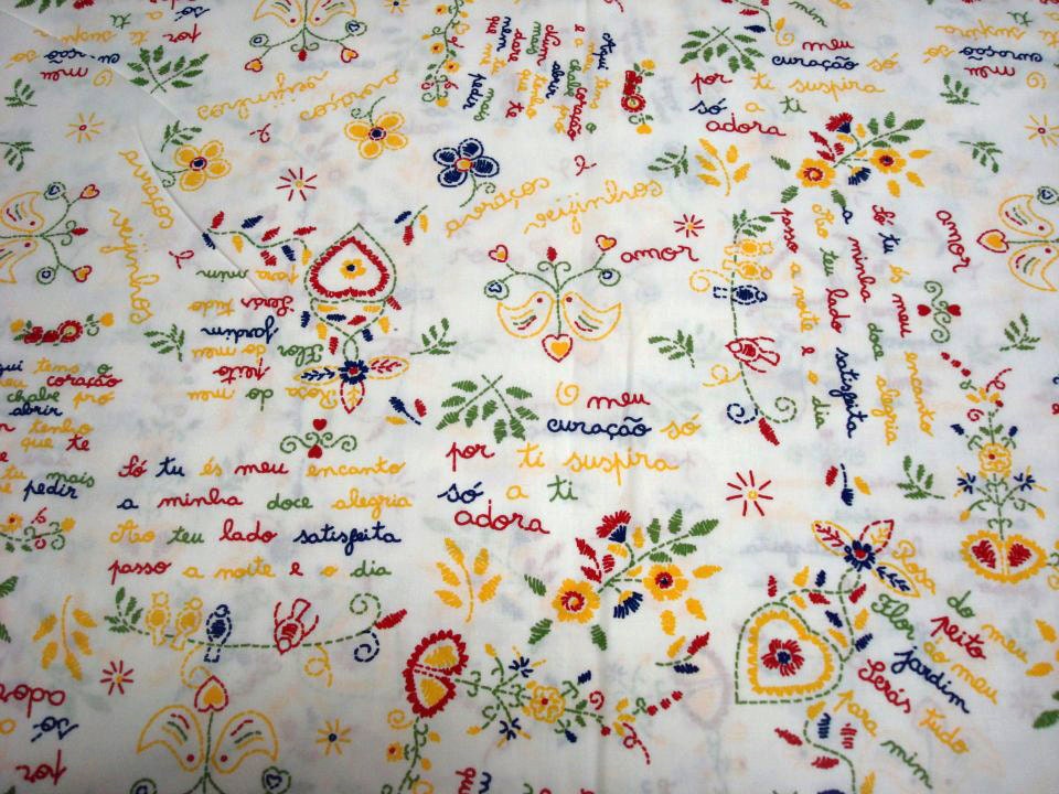 Love Valentines fabric portuguese fabric 100 cotton