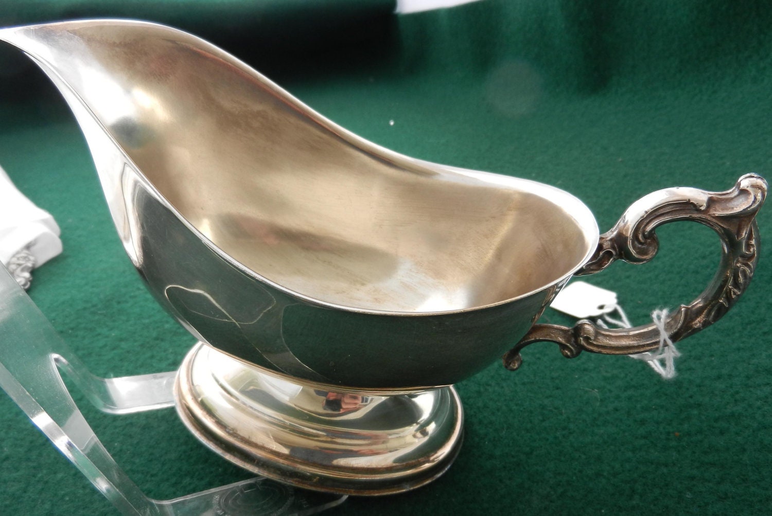 Vintage Silver Plate Gravy Boat Haute Juice